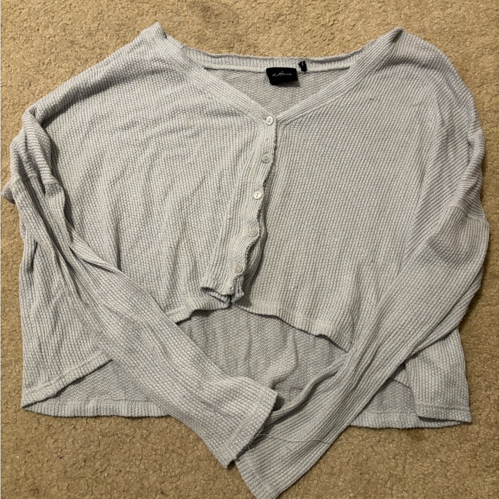 Cropped off the shoulder sweater